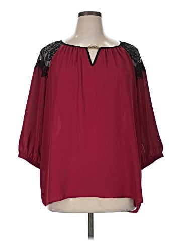 By & By 3/4 Sleeve Blouse (view 1)