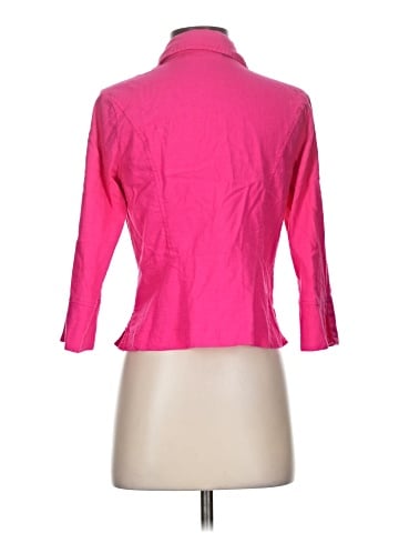 Cato 3/4 Sleeve Button-Down Shirt (view 2)