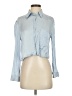 Zara Blue Long Sleeve Blouse Size XS - photo 1