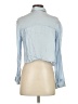 Zara Blue Long Sleeve Blouse Size XS - photo 2