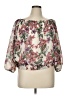 Colleen Lopez 100% Polyester Print Multi Color Ivory 3/4 Sleeve Blouse Size 1X - photo 1