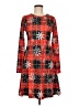 Unbranded Plaid Red Casual Dress Size M - photo 1