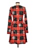 Unbranded Plaid Red Casual Dress Size M - photo 2