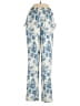 Mason Grey Floral Blue Casual Pants Size XS - photo 1