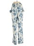 Mason Grey Floral Blue Casual Pants Size XS - photo 2