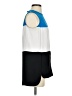 W by Worth 100% Polyester Color Block Blue Sleeveless Blouse Size 0 - photo 4