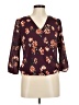 BCX Burgundy 3/4 Sleeve Blouse Size M - photo 1