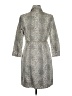Elie Tahari Gray Ivory Trenchcoat Size 8 - photo 2