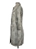 Elie Tahari Gray Ivory Trenchcoat Size 8 - photo 5