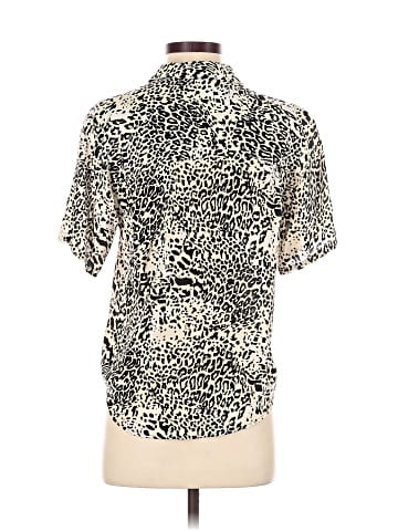 FU DA Short Sleeve Silk Top (view 2)