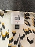 CAbi 100% Polyester Animal Print Ivory Long Sleeve Blouse Size L - photo 7