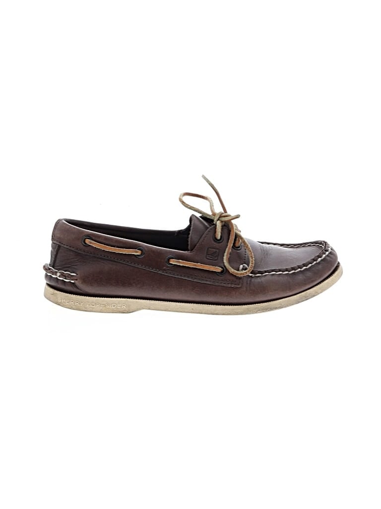 Pre-owned Sperry Top-sider® Flats Burgundy Shoes