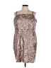 Forever 21 Plus Metallic Brown Cocktail Dress Size 3X - photo 1