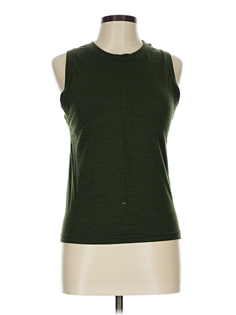 Pre-owned Athleta Sleeveless T-shirt In Green
