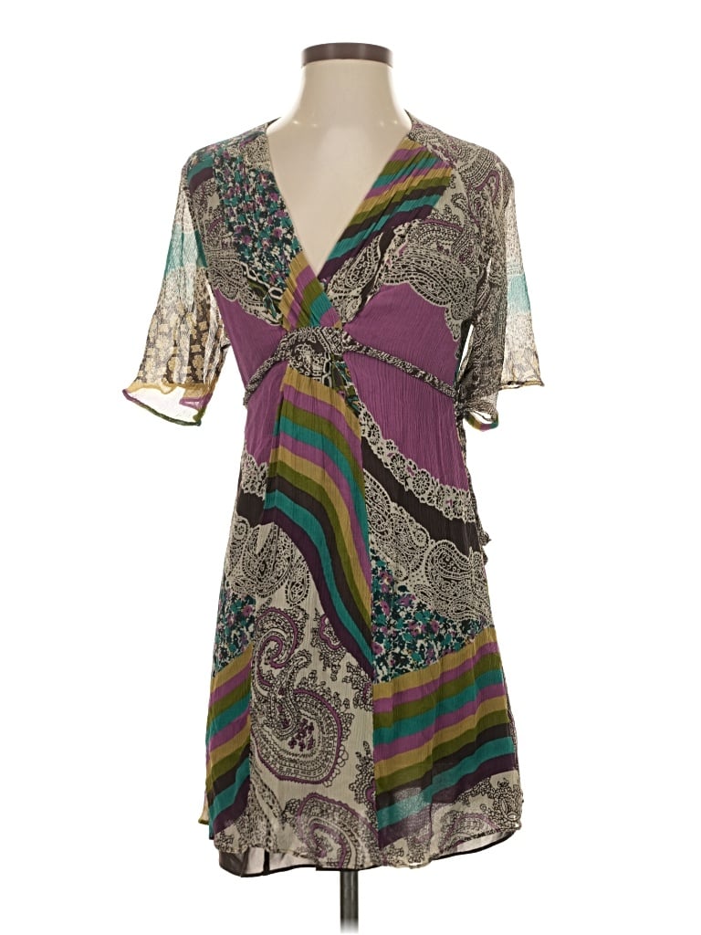 Pre-owned Jax Casual Dress In Purple