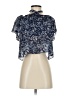 MICHAEL Michael Kors 100% Polyester Blue Short Sleeve Blouse Size XS - photo 1