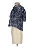 MICHAEL Michael Kors 100% Polyester Blue Short Sleeve Blouse Size XS - photo 5