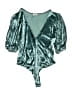 Intimately by Free People Metallic Teal Bodysuit Size XS - photo 1