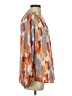 Entro 100% Polyester Color Block Orange Long Sleeve Blouse Size S - photo 4