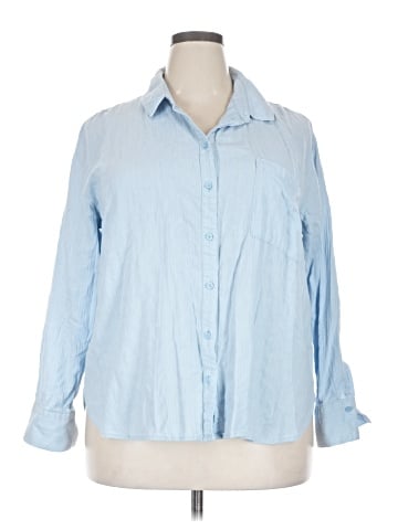 Treasure & Bond 3/4 Sleeve Button-Down Shirt (view 1)