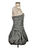 BCBGMAXAZRIA Metallic Gray Cocktail Dress Size 0 - photo 4