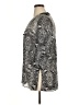 Perceptions 100% Polyester Paisley Gray 3/4 Sleeve Blouse Size 16 (petite) - photo 5