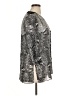 Perceptions 100% Polyester Paisley Gray 3/4 Sleeve Blouse Size 16 (petite) - photo 4