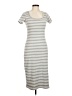 No Comment Stripes Gray Casual Dress Size M - photo 1