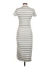No Comment Stripes Gray Casual Dress Size M - photo 2