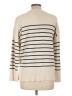 Zara Stripes Ivory Turtleneck Sweater Size L - photo 2