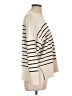 Zara Stripes Ivory Turtleneck Sweater Size L - photo 4