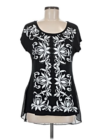 Bleu Short Sleeve Blouse (view 1)