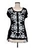Bleu Black Short Sleeve Blouse Size M - photo 1