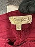 Componix Color Block Burgundy Jeggings Size 4 - photo 8
