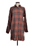 August Sky 100% Rayon Brown Long Sleeve Button-Down Shirt Size M - photo 1