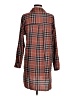August Sky 100% Rayon Brown Long Sleeve Button-Down Shirt Size M - photo 2