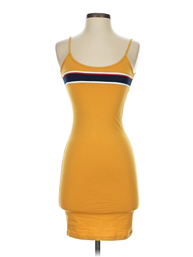 Pre-owned Popular 21 Casual Dress In Yellow