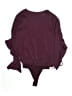 Express 100% Polyester Burgundy Long Sleeve Blouse Size XS - photo 2