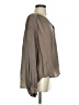 Maven West 100% Cupro Gray Long Sleeve Blouse Size XS - photo 4