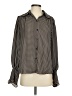 Max Studio 100% Polyester Houndstooth Black Long Sleeve Blouse Size XS - photo 1