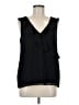 Halogen 100% Polyester Black Sleeveless Blouse Size M - photo 1