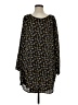 Gracia 100% Polyester Print Black Casual Dress Size 1 - photo 1