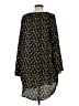 Gracia 100% Polyester Print Black Casual Dress Size 1 - photo 2