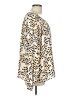 CAbi 100% Polyester Animal Print Ivory Long Sleeve Blouse Size L - photo 4