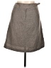 Phase Eight Chevron-herringbone Houndstooth Tweed Argyle Checkered-gingham Plaid Solid Gray Wool Skirt Size 10 - photo 1