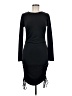 Bar III Solid Black Casual Dress Size M - photo 1