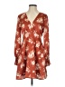 Blue Rain 100% Polyester Floral Orange Casual Dress Size S - photo 1