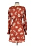 Blue Rain 100% Polyester Floral Orange Casual Dress Size S - photo 2