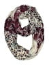 Lulla by Bindya 100% Viscose Animal Print Burgundy Scarf One size - photo 1