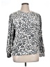 Ann Taylor LOFT Silver Long Sleeve Blouse Size XL - photo 1